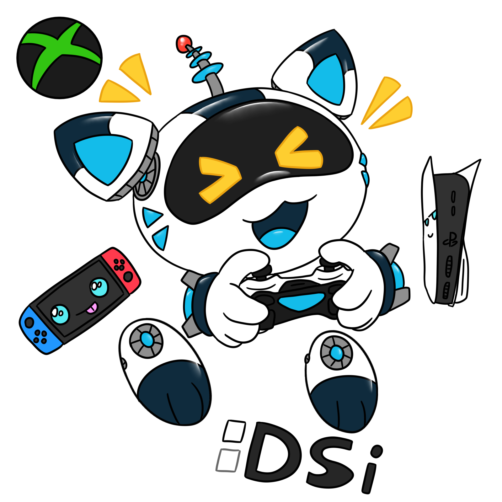 Electron joue à la console